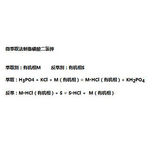 微萃取法製備磷酸二氫鉀工藝